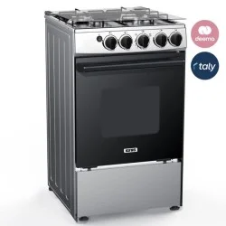Agnes Gas Cooker 4 Burners 50X55 - Silver